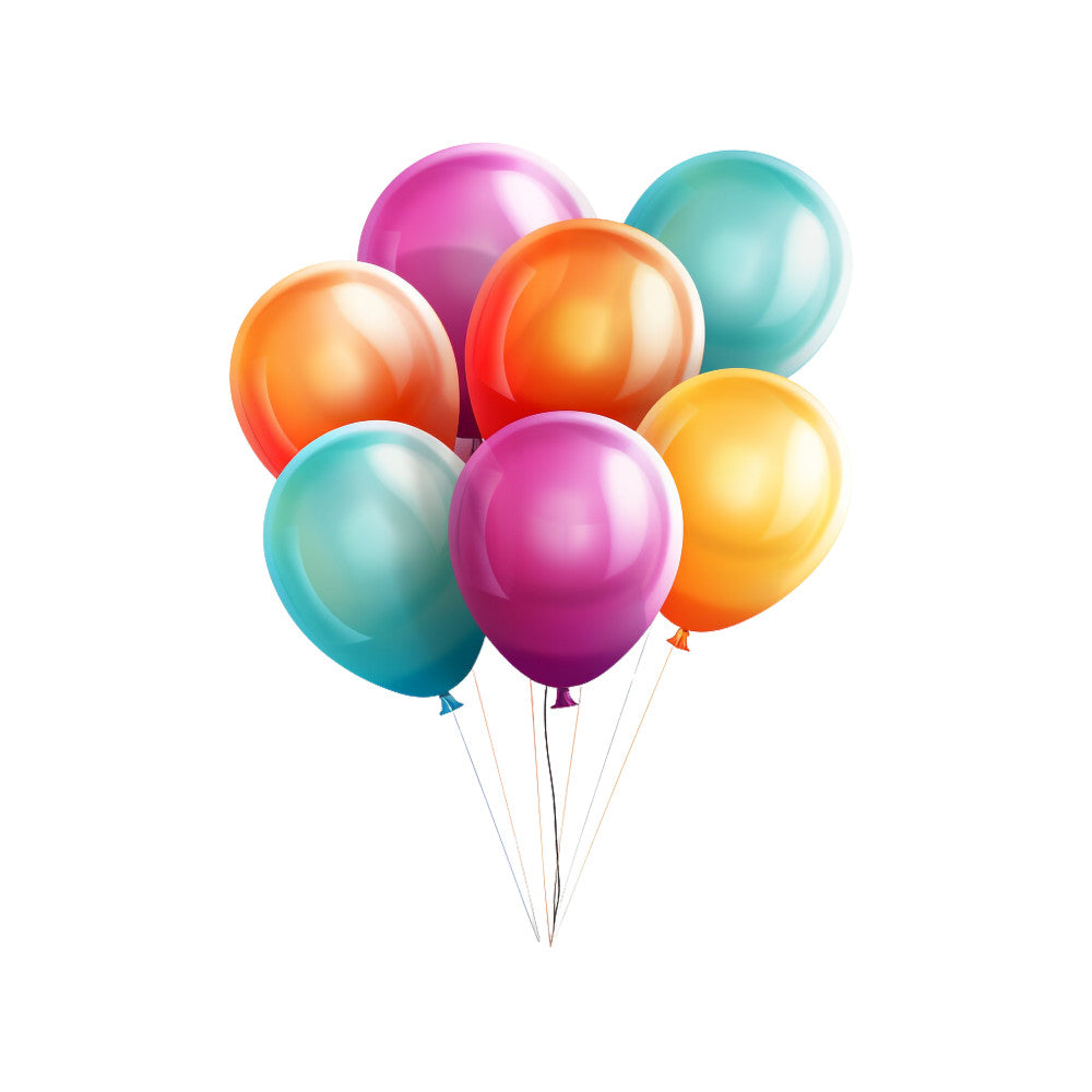 Party Balloons Fabric Panel 39 QuiltingFabricPanels