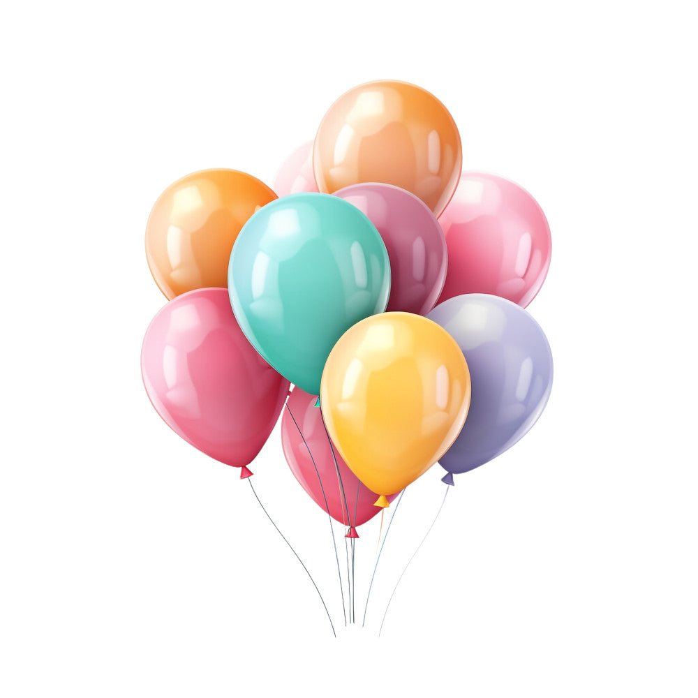Party Balloons Fabric Panel 49 QuiltingFabricPanels