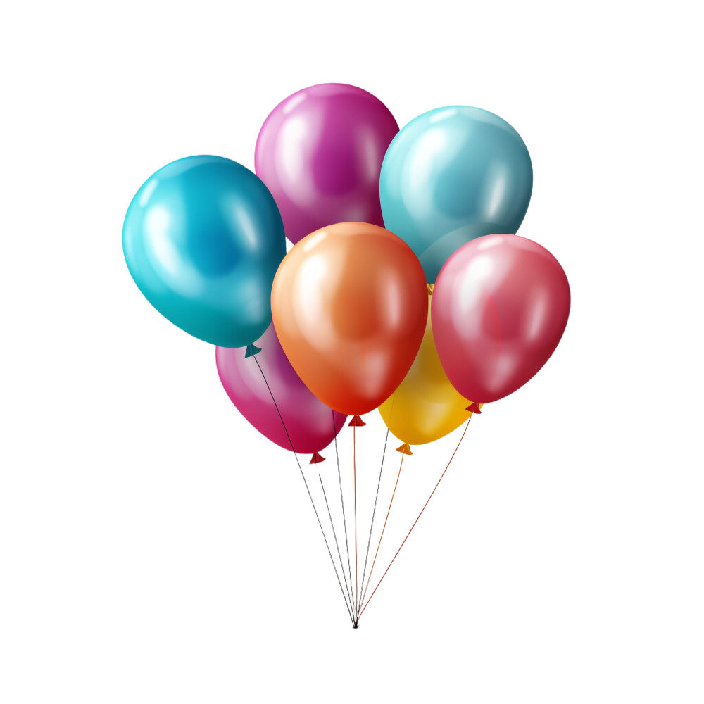 Party Balloons Fabric Panel 5 QuiltingFabricPanels