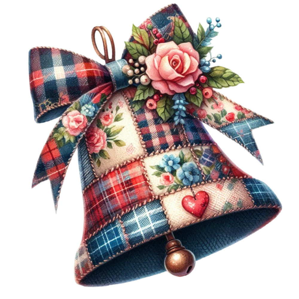 Patchwork Christmas Fabric Panel 10 QuiltingFabricPanels