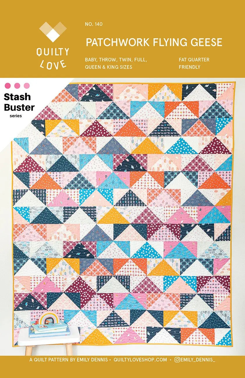 Flying Goose Pathwork Patchwork Flying Geese Quilt Pattern - Linda's Electric Quilters