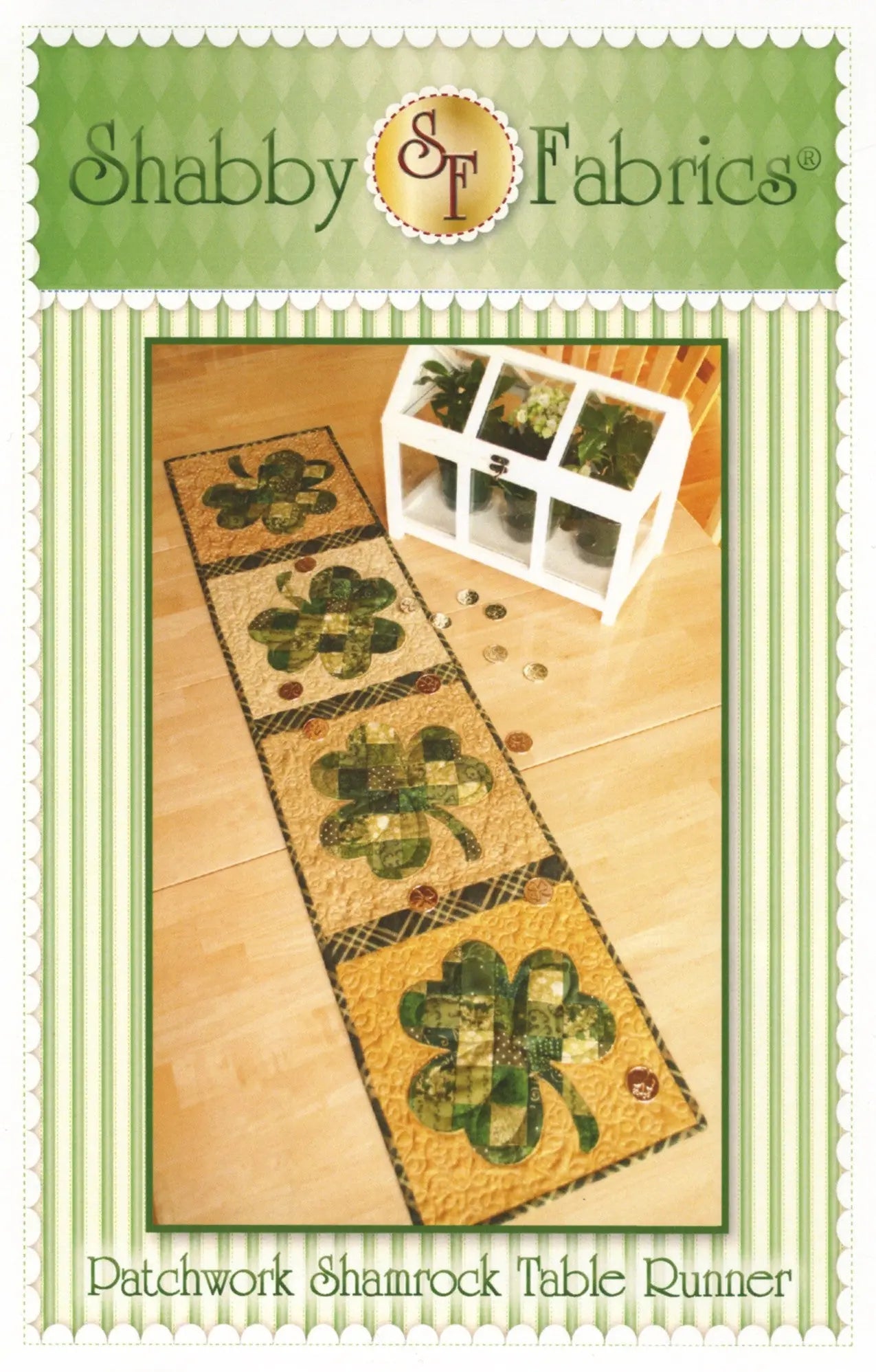 Patchwork Shamrock Table Runner - Linda's Electric Quilters