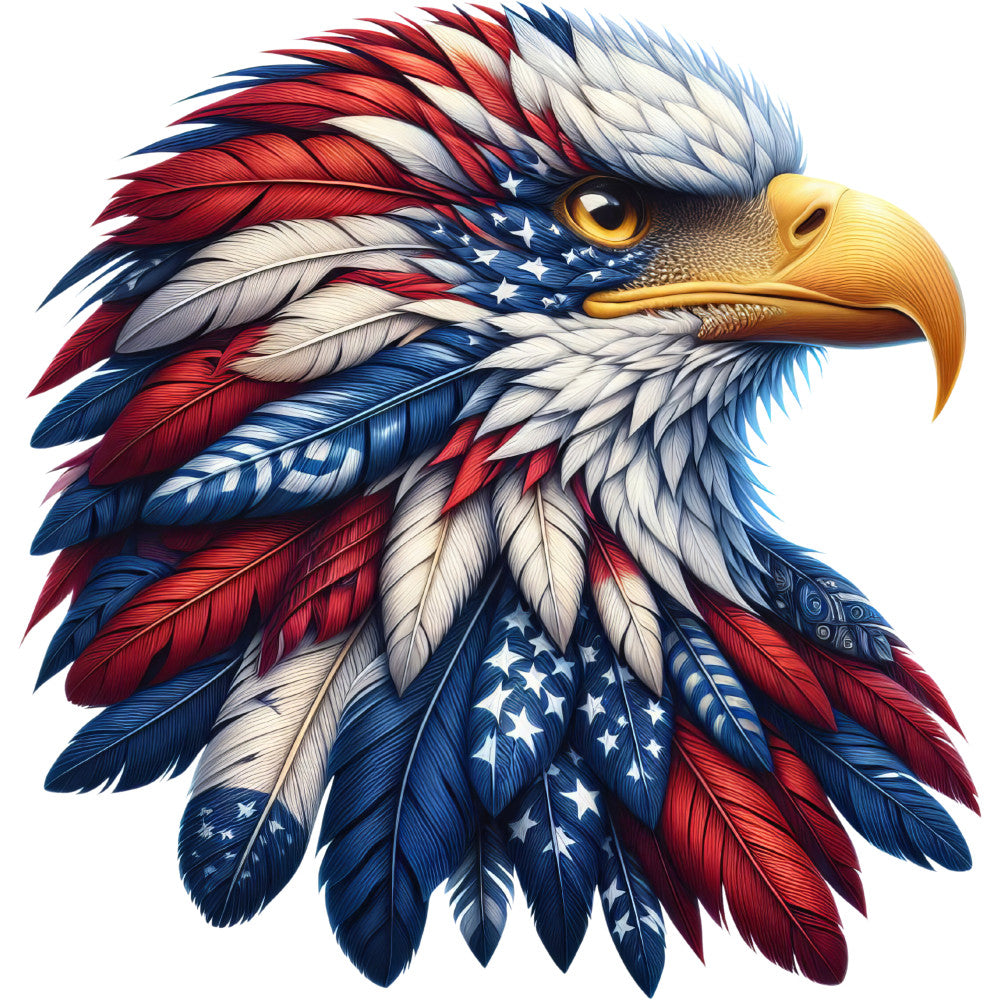 Patriotic Eagle Fabric Panel 3 QuiltingFabricPanels