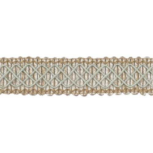 Paulette Collection - 1" width BRAID (25 Yard Roll) - BR-7006-16/33 Sable and Turquoise