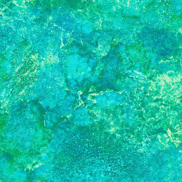 Turquoise Stonehenge Peacock Basics 43/44 Fabric Per Yard