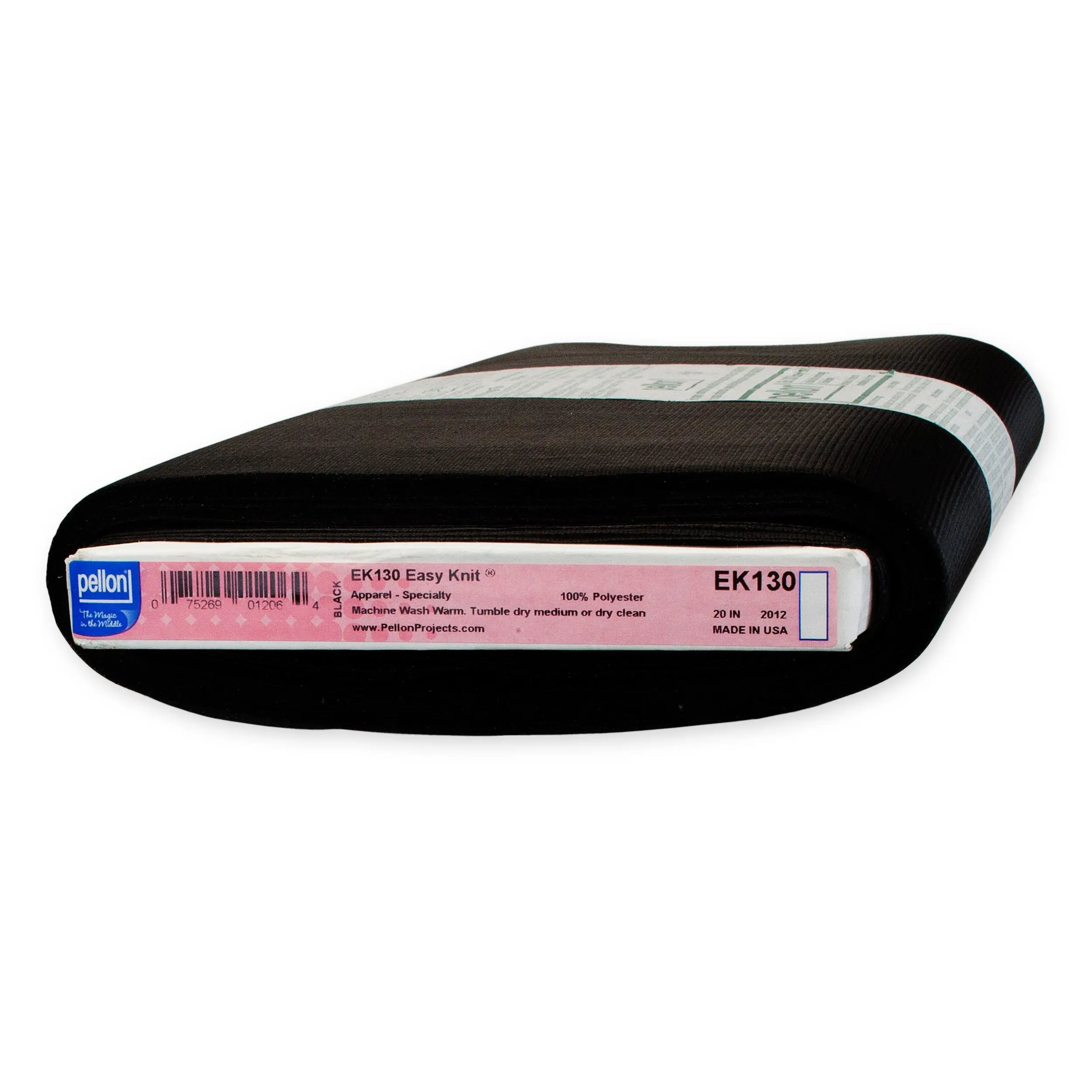 Pellon® EK130 Easy-Knit® Interfacing 20" x 10 yards Bolt. Color: Black. Pellon