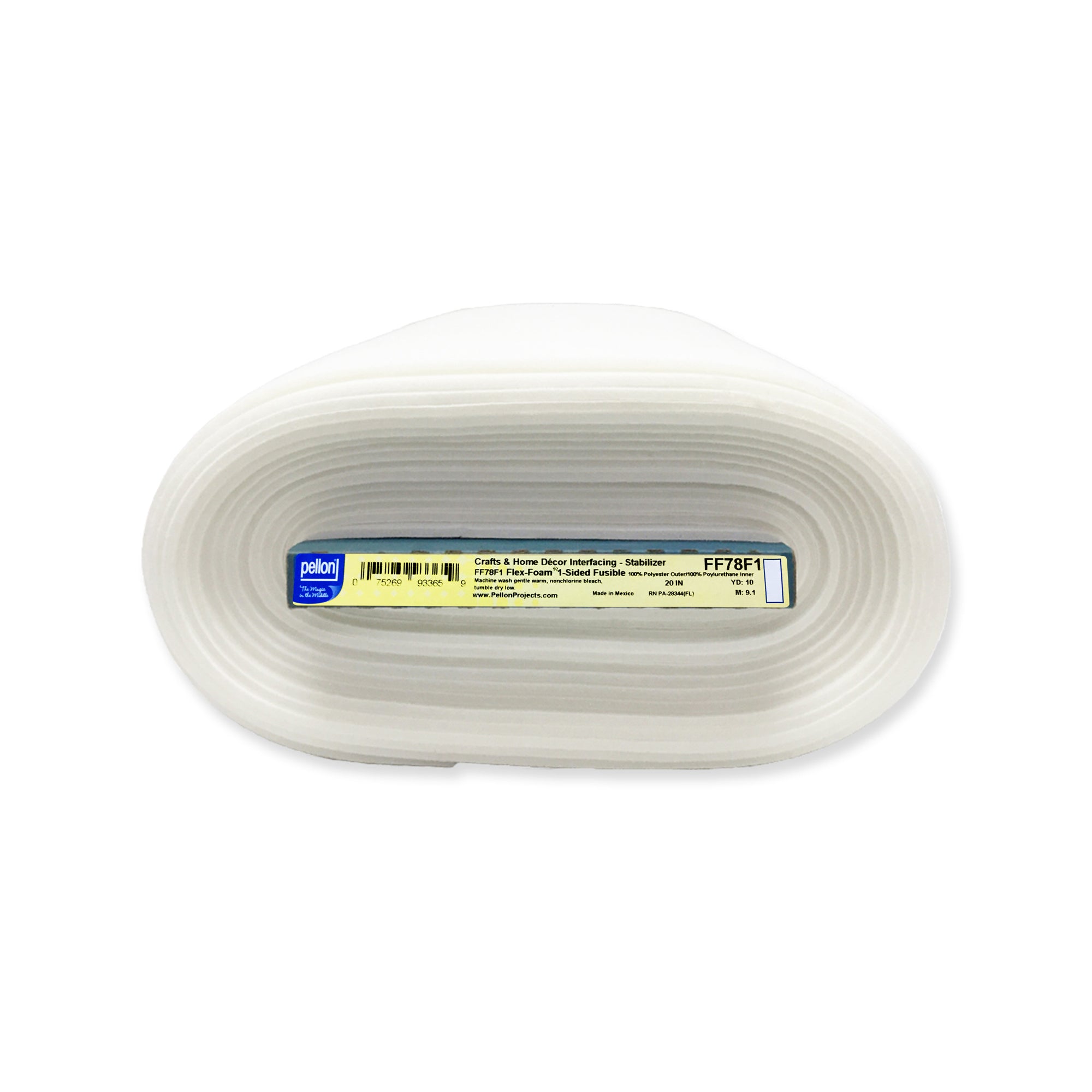 Pellon® FF78F1 One-Sided Fusible Flex-Foam Stabilizer 20" x 10 yards Bolt.
