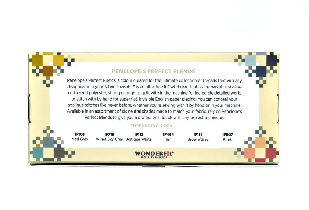 Penelope’s Perfect Blends  by Edyta Sitar - Invisible Thread Pack WonderFil USA