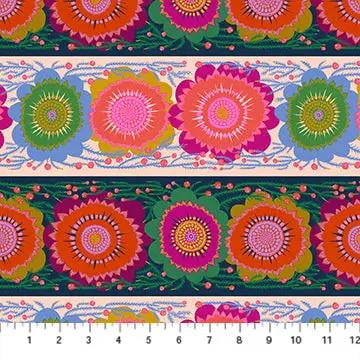 Perennial Borders Line Dance in Spunky AMT135-86C Cotton 44"/45" Fabric Per Yard Northcott