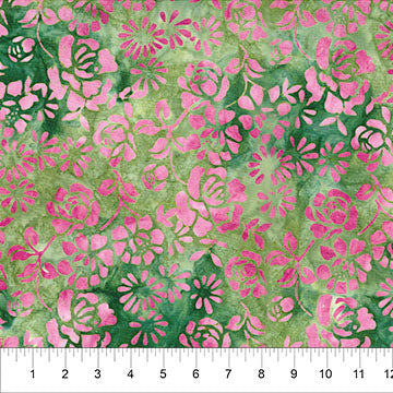 Petals Citrus Green 44 45 inch Cotton Fabric Northcott