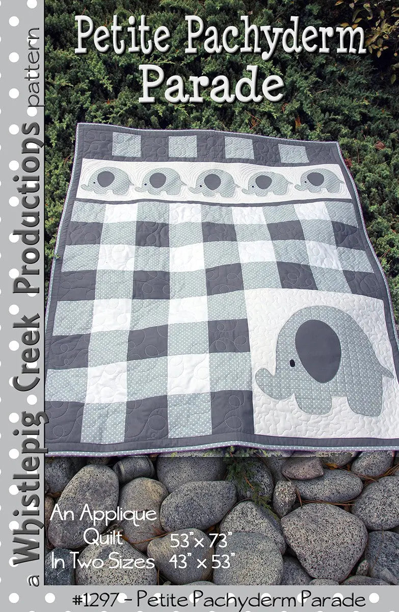 Petite Pachyderm Parade - Linda's Electric Quilters