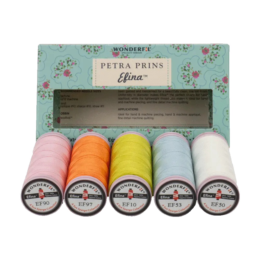 Petra Prins Efina Packs - Egyptian Cotton Threads WonderFil USA