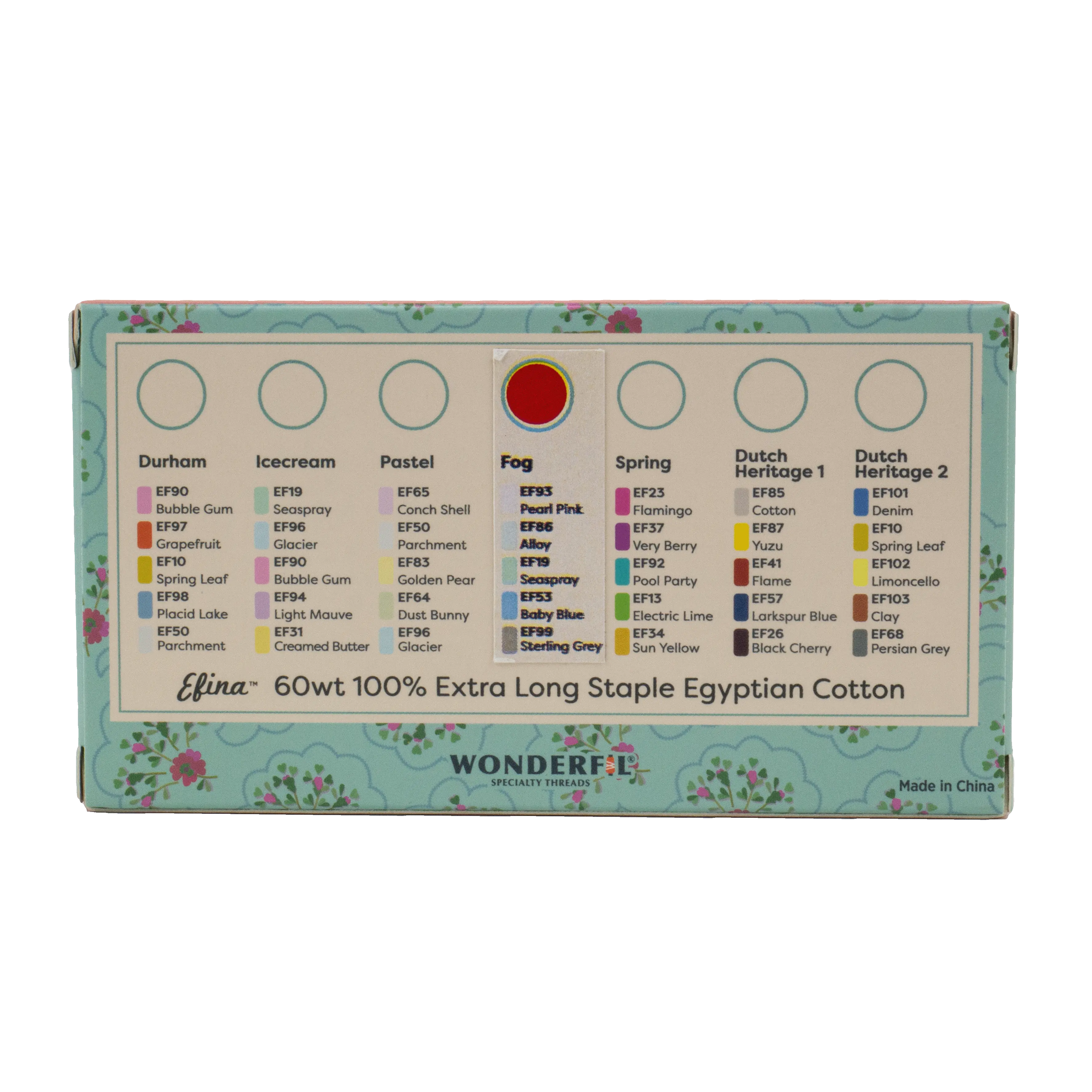 Petra Prins Efina Packs - Egyptian Cotton Threads WonderFil USA