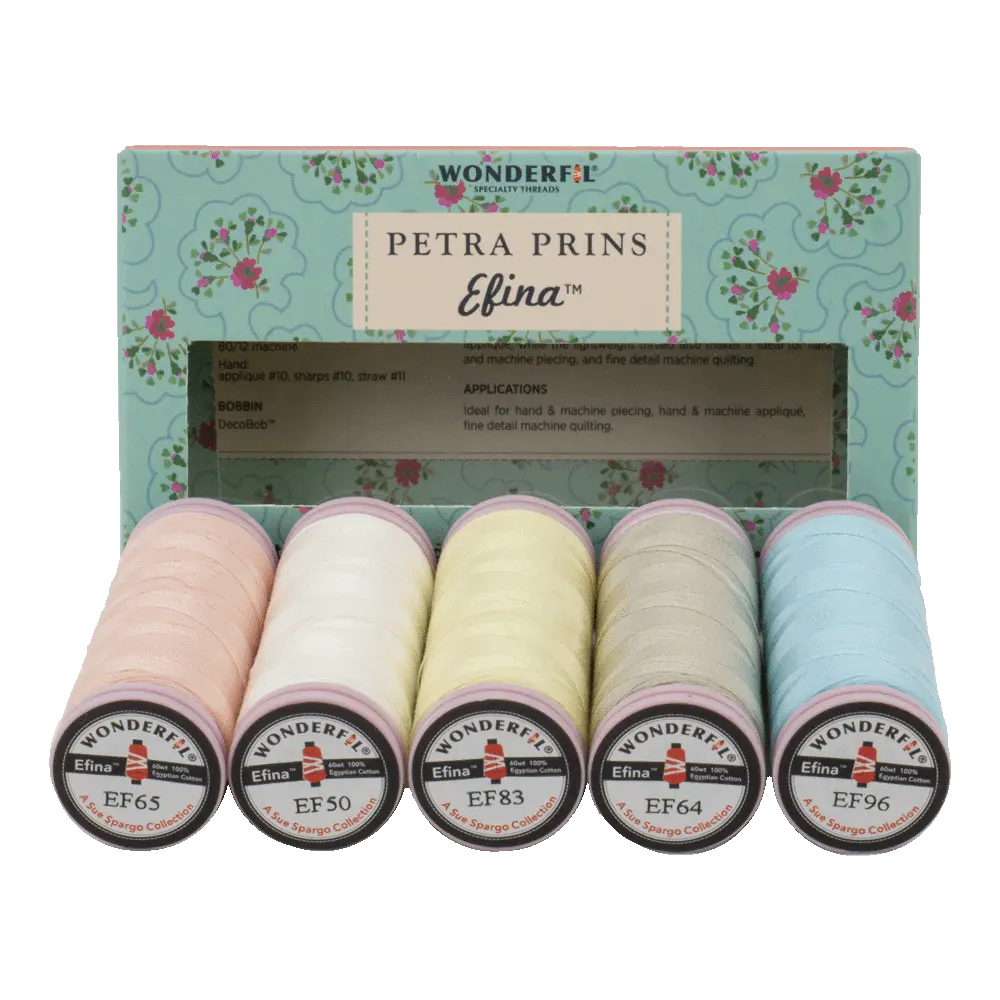 Petra Prins Efina Packs - Egyptian Cotton Threads WonderFil USA