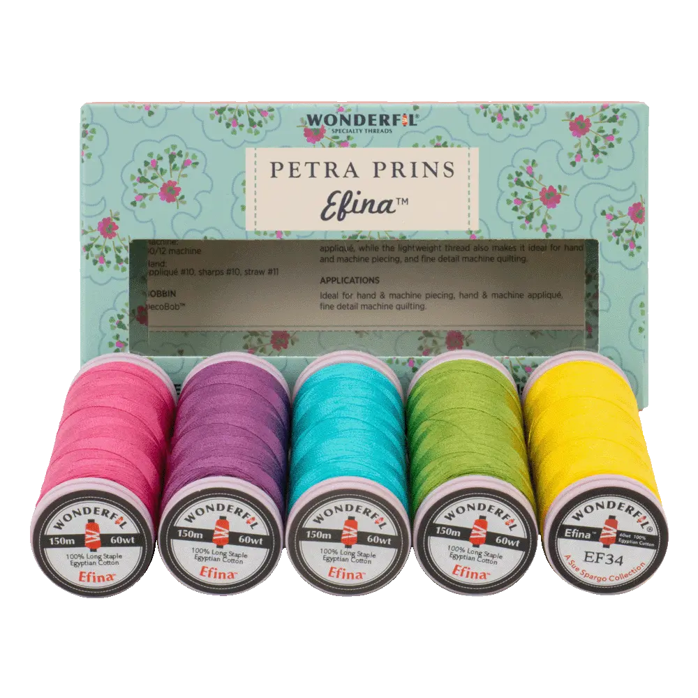 Petra Prins Efina Packs - Egyptian Cotton Threads WonderFil USA