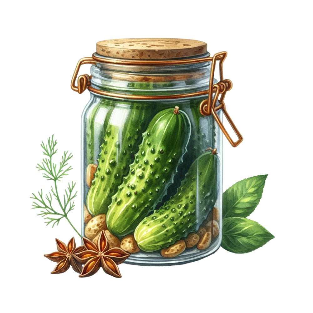 Jar Panel Example Pickle in a Glass Jar Fabric Panel 8 - Linda's Electric Quilters