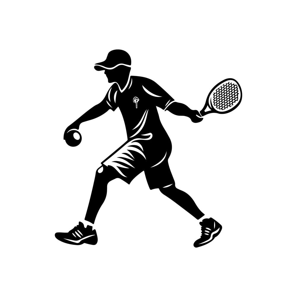 Pickleball Silhouette Fabric Panel 6