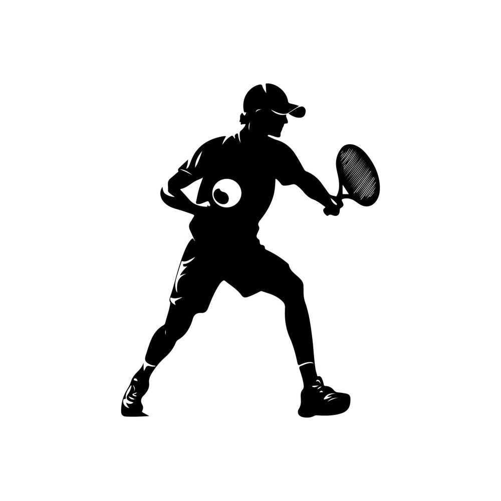 Pickleball Silhouette Fabric Panel 7