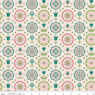 Riley Blake Piece and Plenty spring charm lagoon Lori Holt 108 inch 3 yard backing package