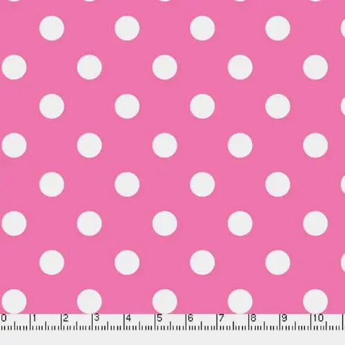 Pink Big Dots 45" wide Fabric per yard