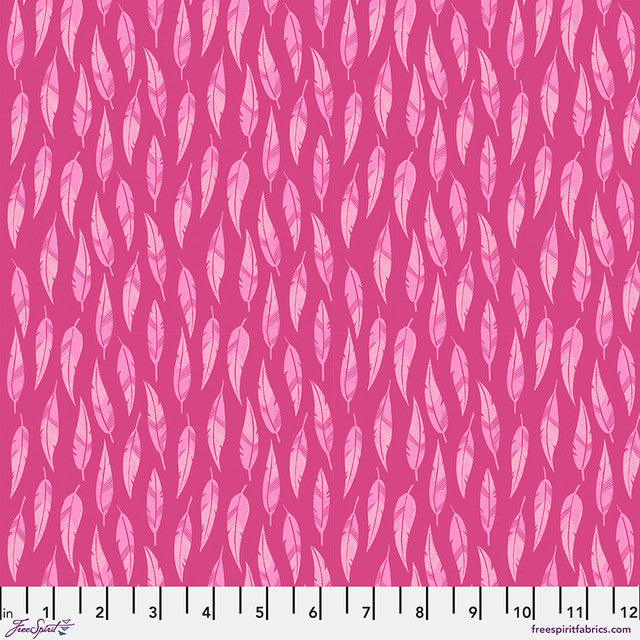 Pink Birds of a Feather What the Birds Said Cotton 44"/45" Fabric Per Yard