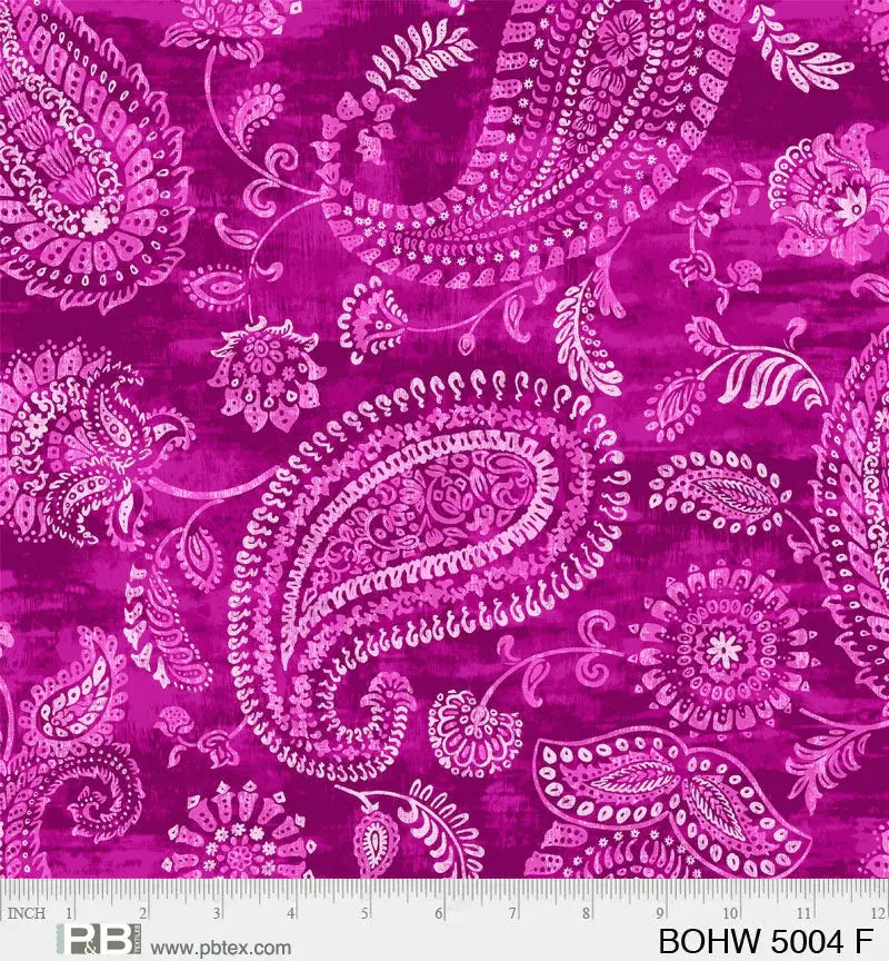 Pink Bohema Cotton Wideback Fabric per yard - Linda's Electric Quilters