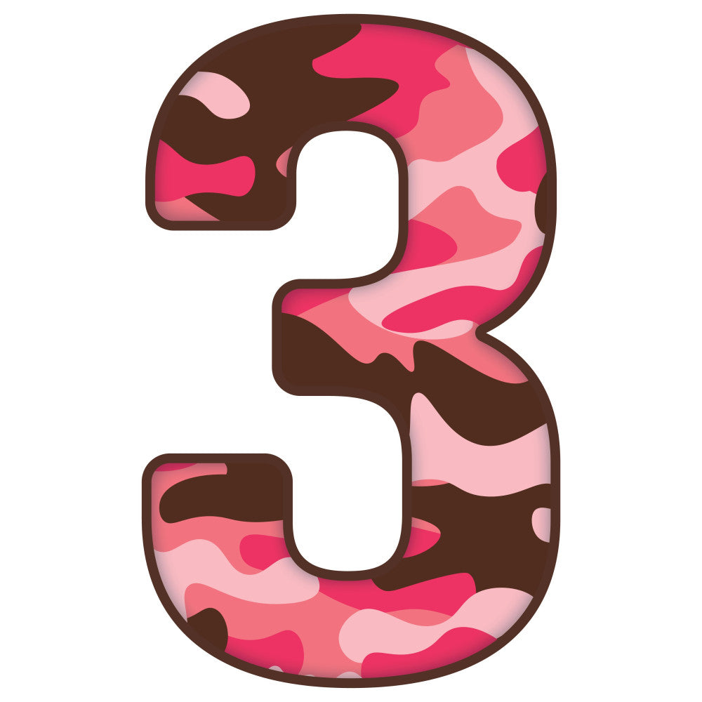 Pink Camo Alphabet Fabric Panel 22
