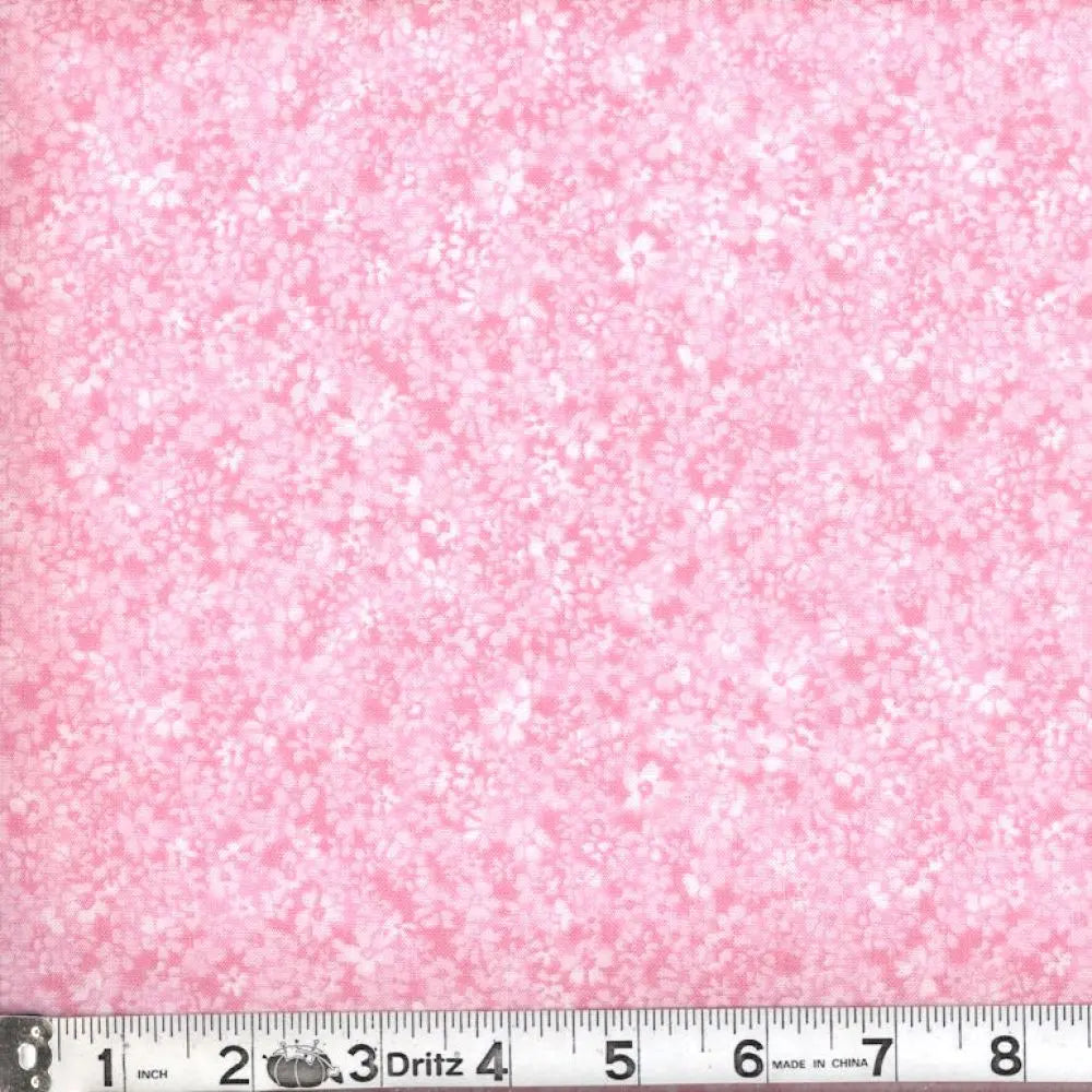 Pink Confetti Floral 45" wide Fabric per yard