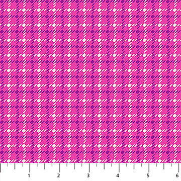 Pink Houndstooth Squishmallows Cotton 44"/45" Fabric Per Yard