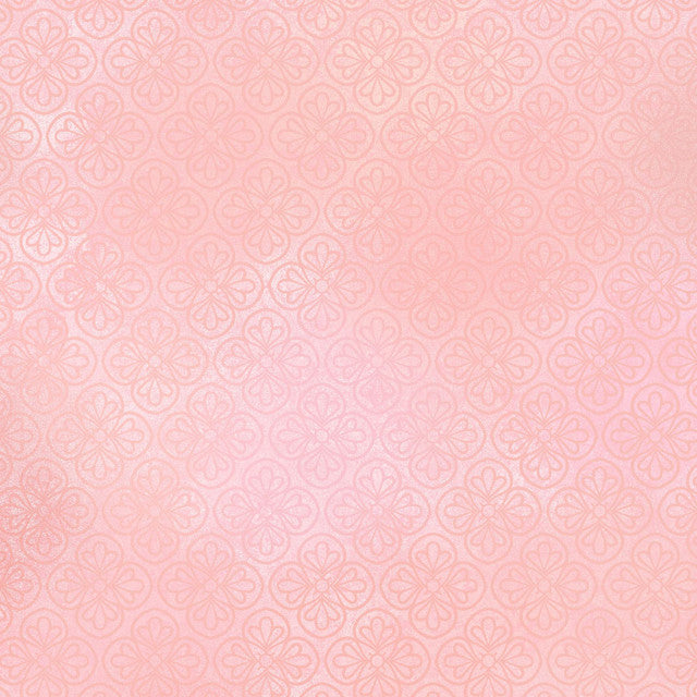 Pink Operetta Flower Tiles Cotton 43"/44" Fabric Per Yard