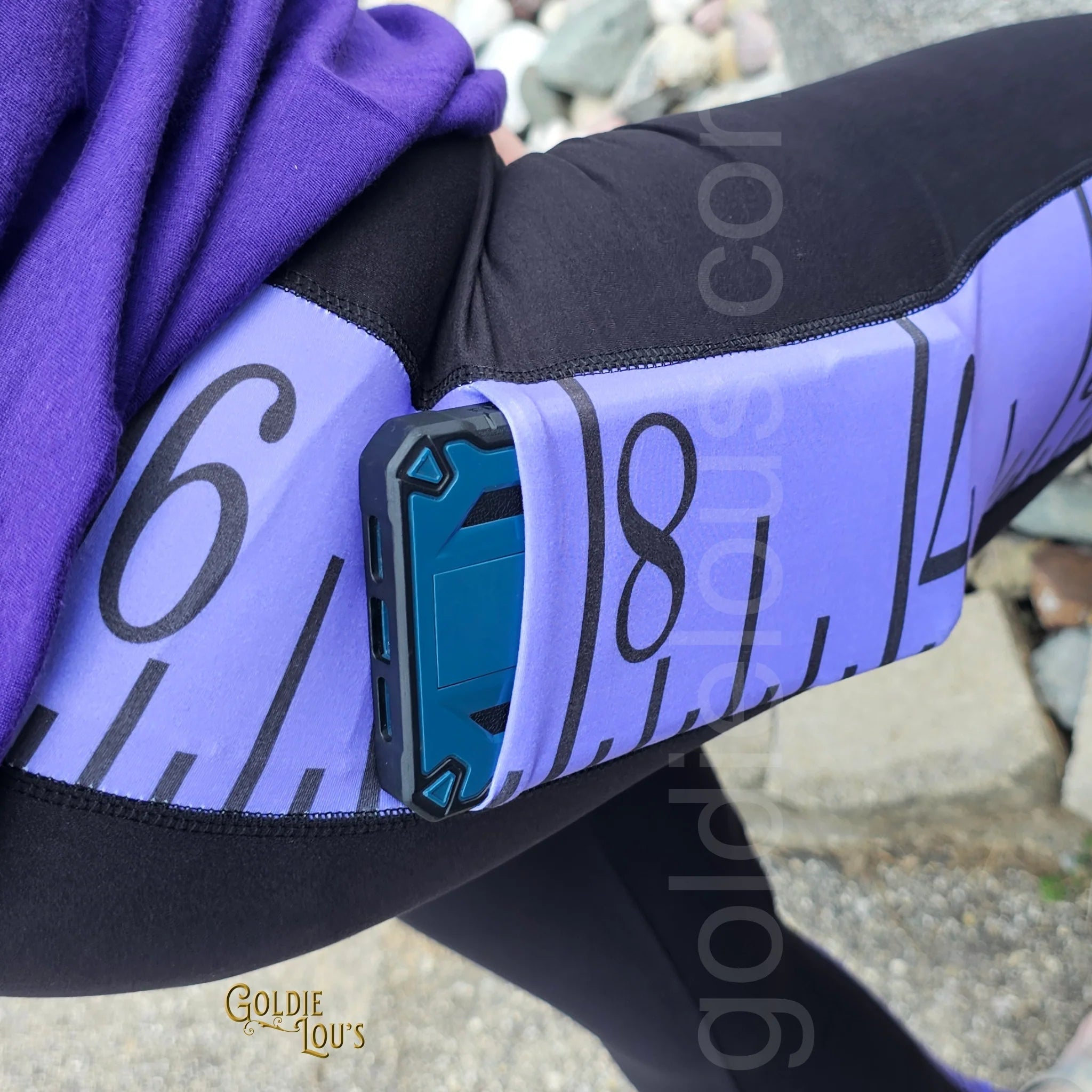 Pink Tape Measure Sewing Leggings