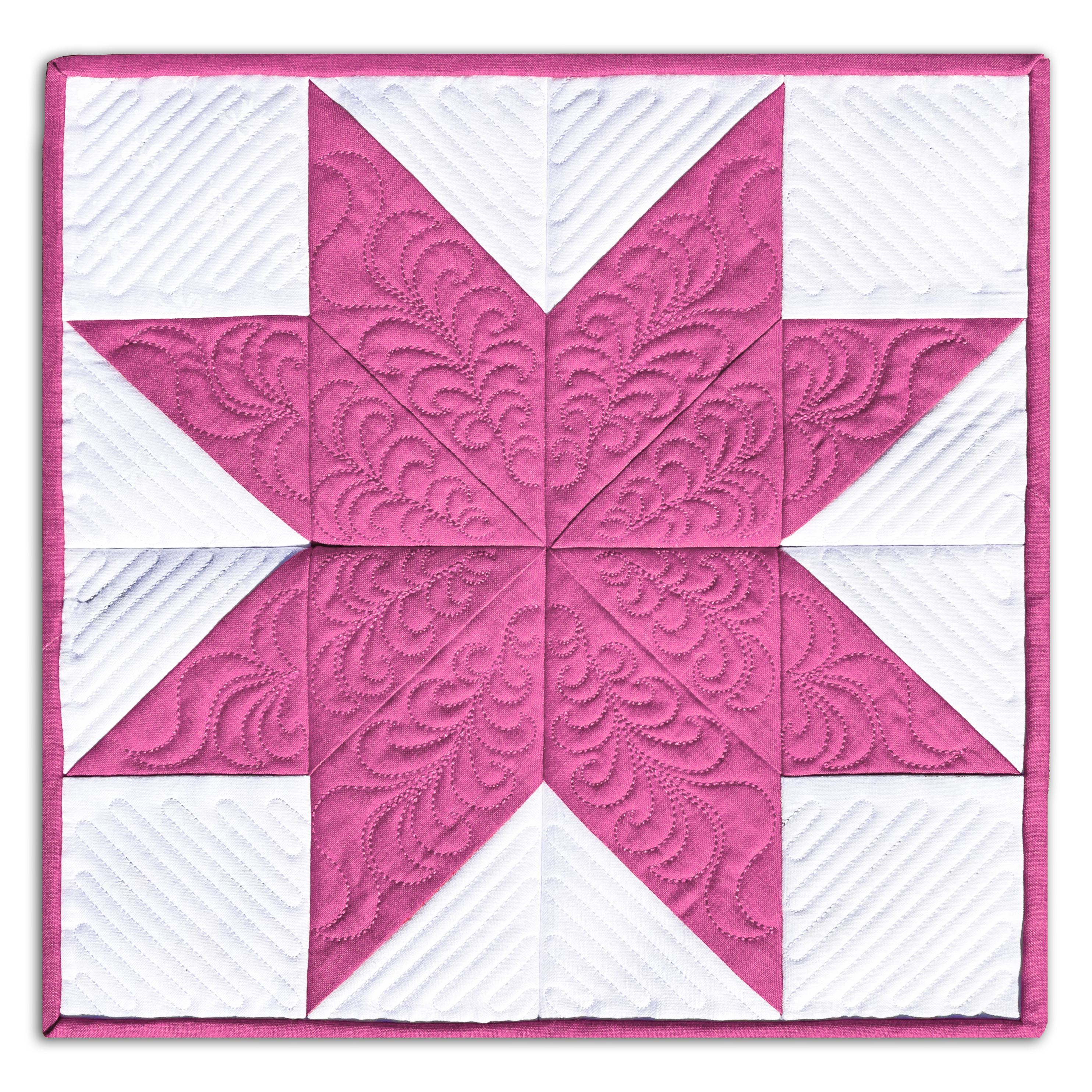 Poinsettia Quilt In-the-Hoop Machine Embroidery Set Pickle Pie Designs