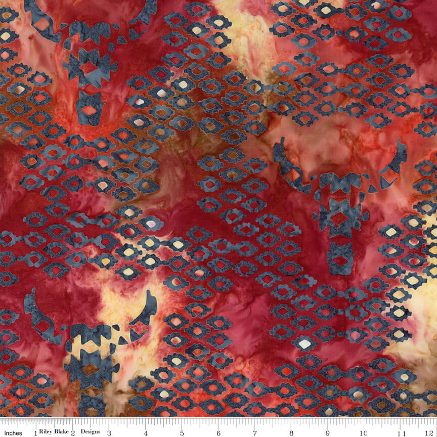 Places You'll Go Western Reflections Batiks Autumn Leaves hand-dyed batik quilting fabric by Riley Blake Designs, warm autumn tone cotton batik, sold by the yard