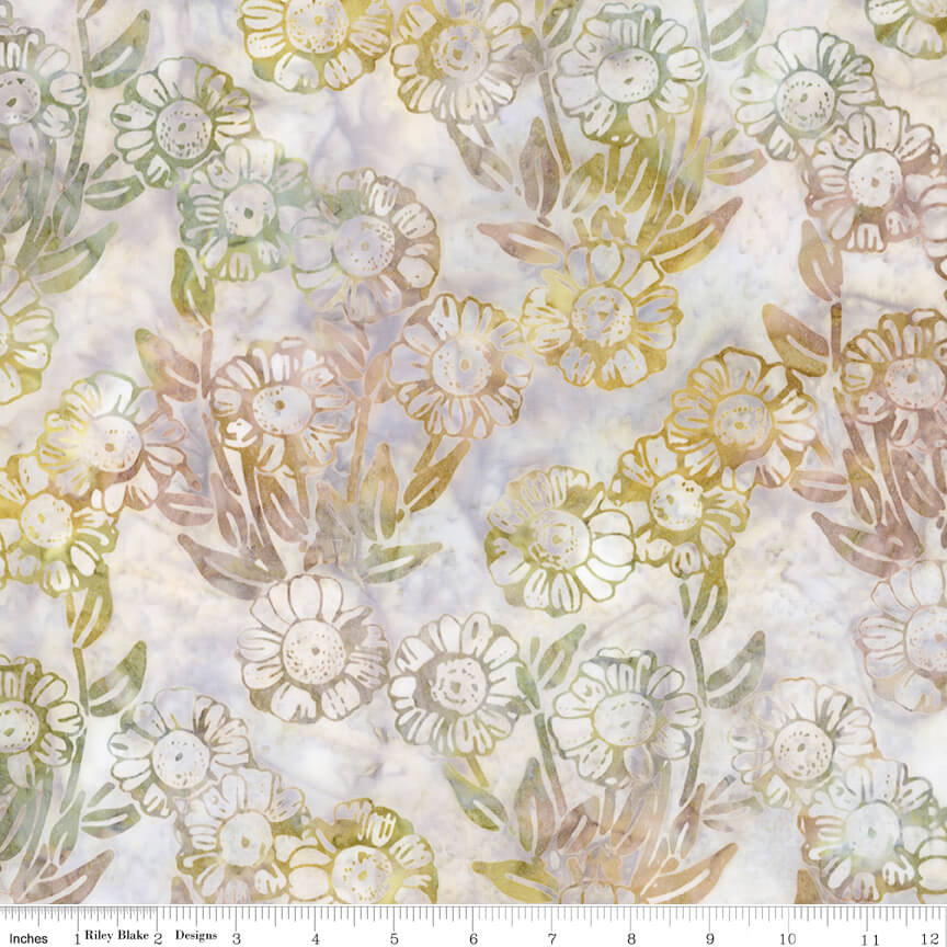 Places You'll Go - Western Reflections Batiks - Oyster 44"/45" Fabric Per Yard