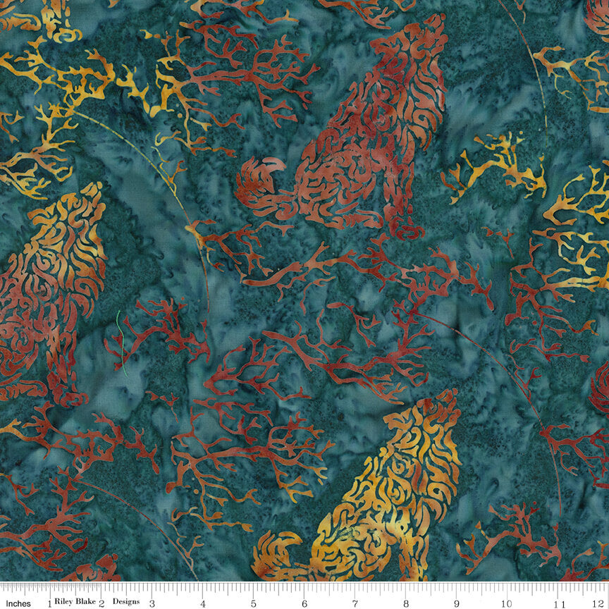 Places You'll Go - Western Reflections Batiks - Spilled Tea 44"/45" Fabric Per Yard