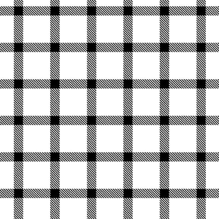 Plaid Essentials - Shepherd Plaid - White 44" / 45" Fabric Per Yard