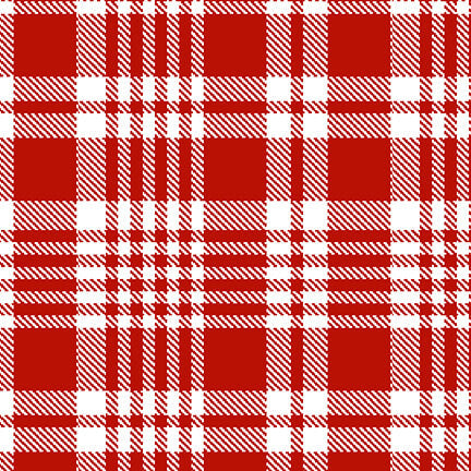 Blank Quilting Plaid Essentials tartan plaid red quilting cotton by the yard