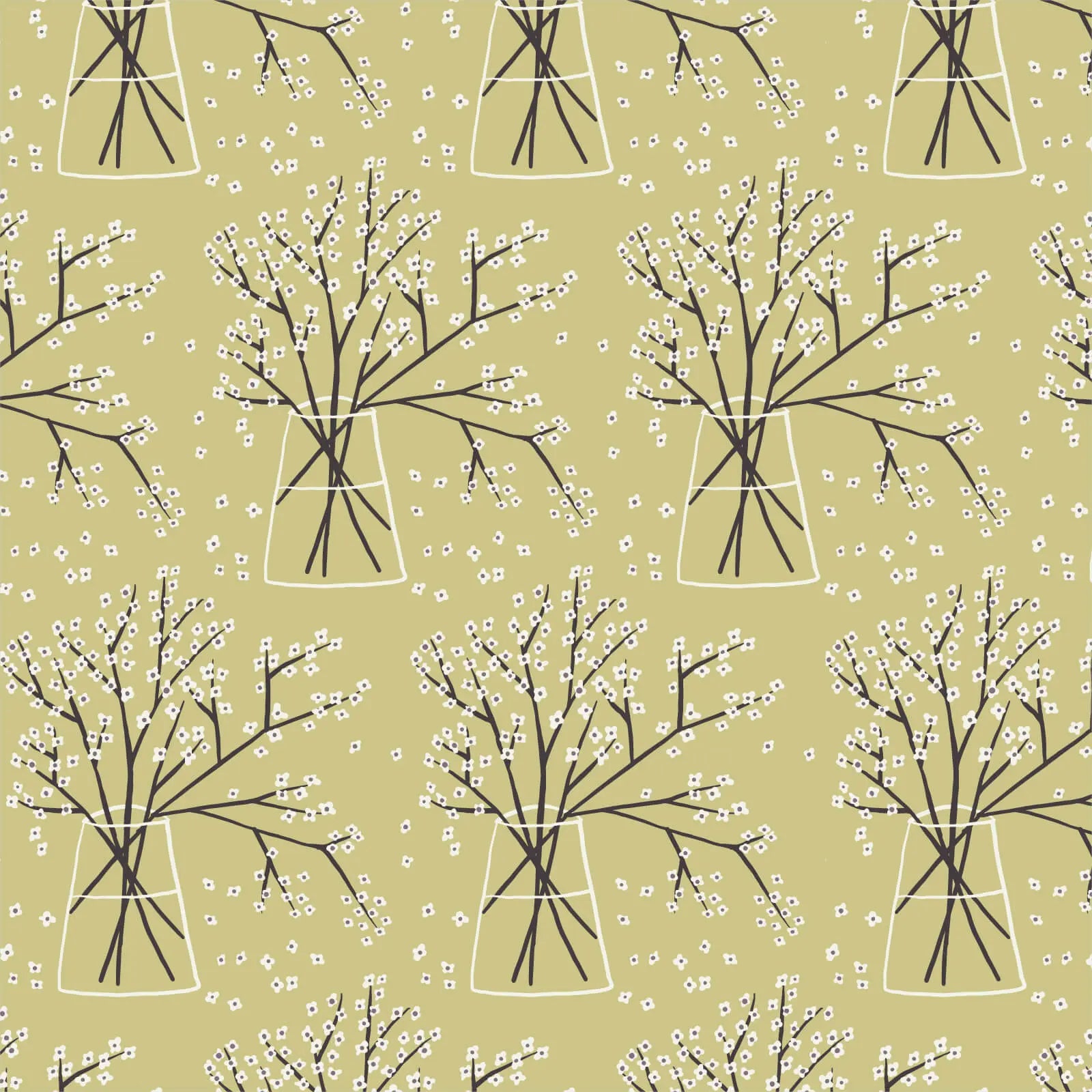 Planted - Branches 44" / 45" Fabric Per Yard The Fabric Company