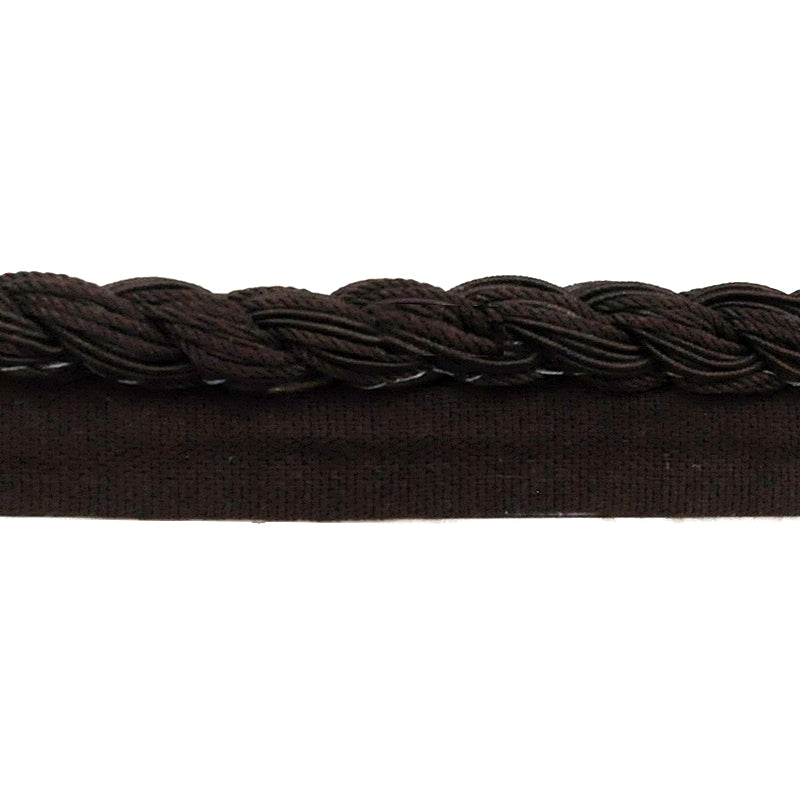 Platted Cord with Lip - 3/4" width (50 Yard Roll) - BC-1088-66 Chocolate