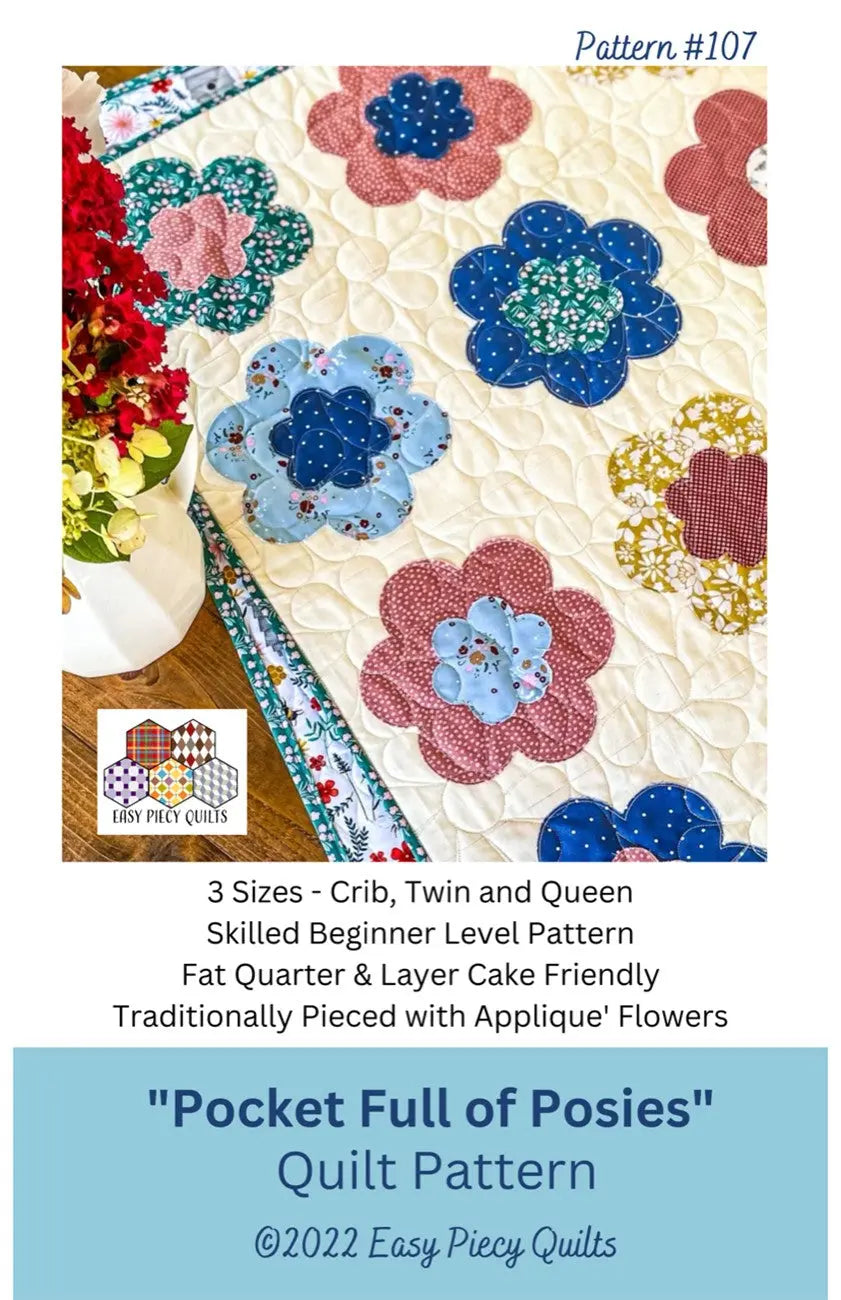 Pocket Full of Posies Quilt Pattern - Linda's Electric Quilters