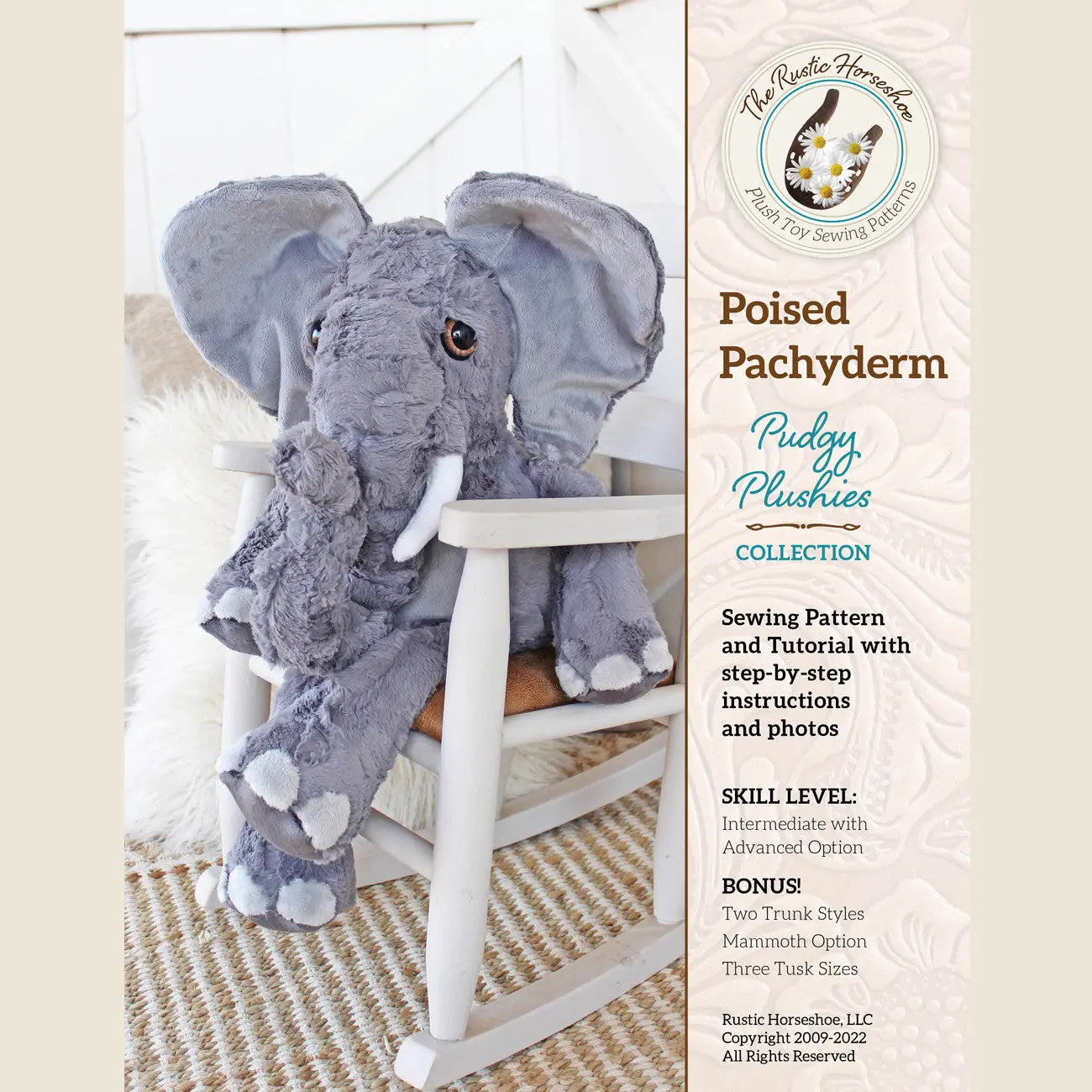 Poised Pachyderm - Linda's Electric Quilters