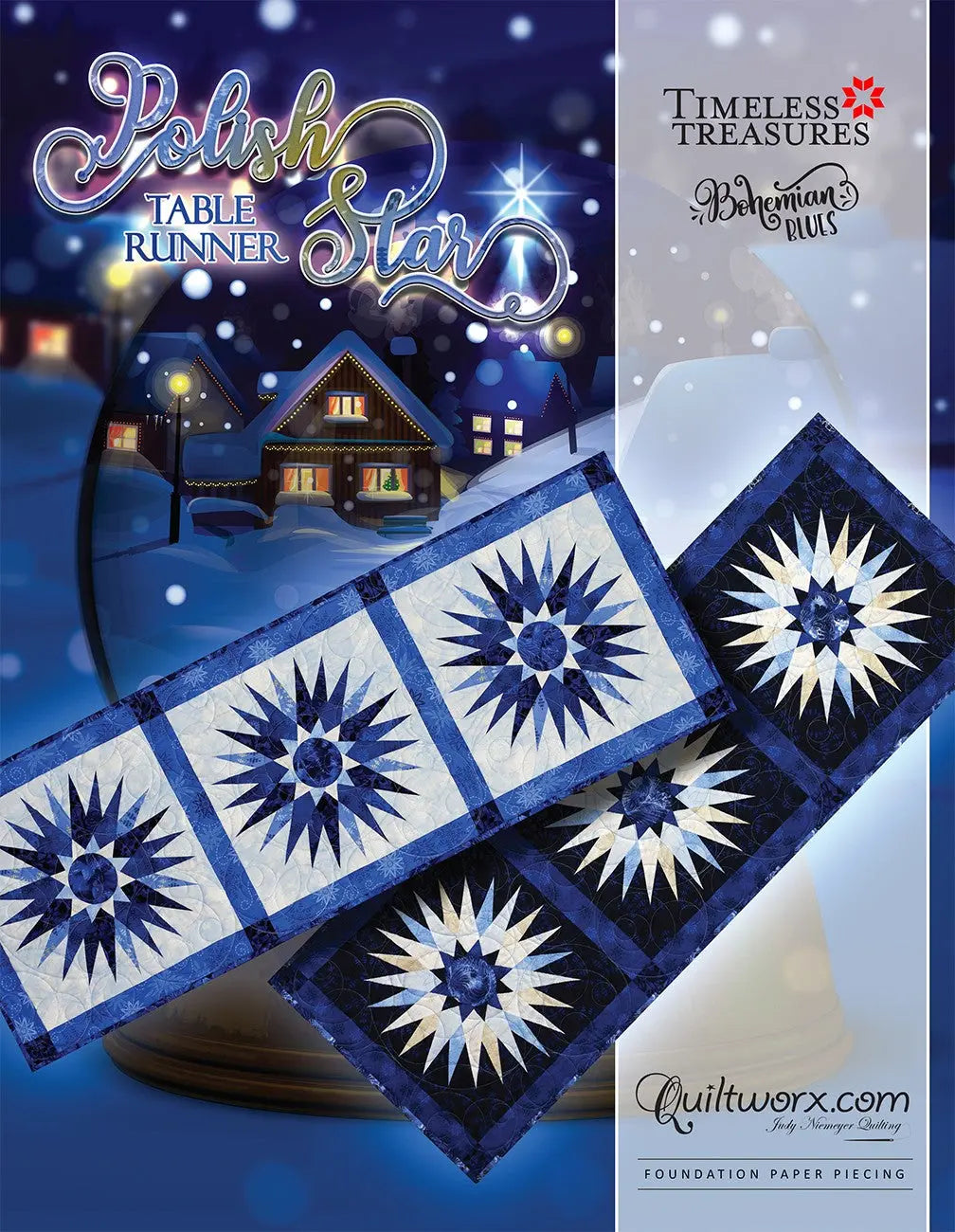 Polish Rinner Polish Star Table Runner - Linda's Electric Quilters