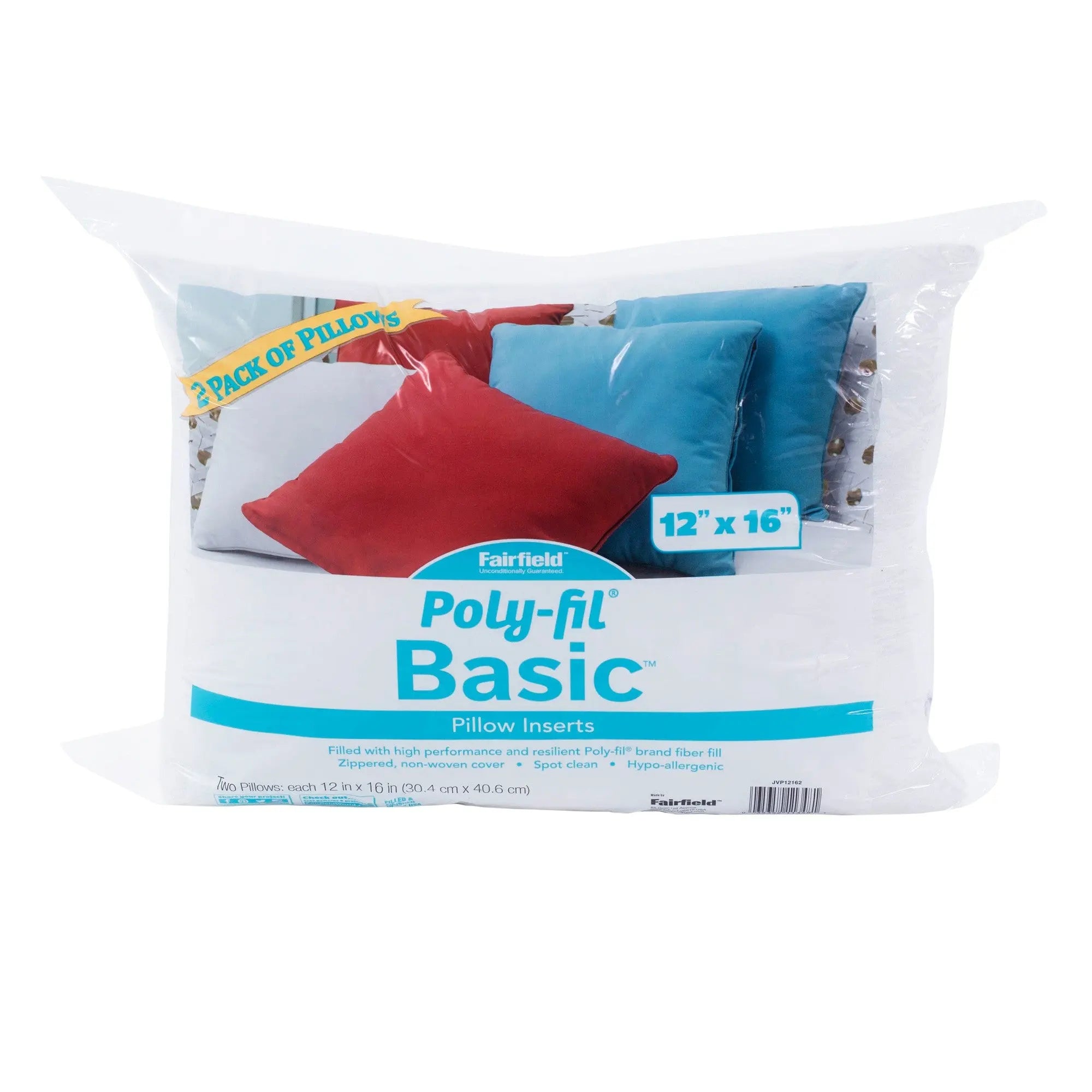 Poly-Fil Basic Pillow Insert 12in x 16in - Linda's Electric Quilters