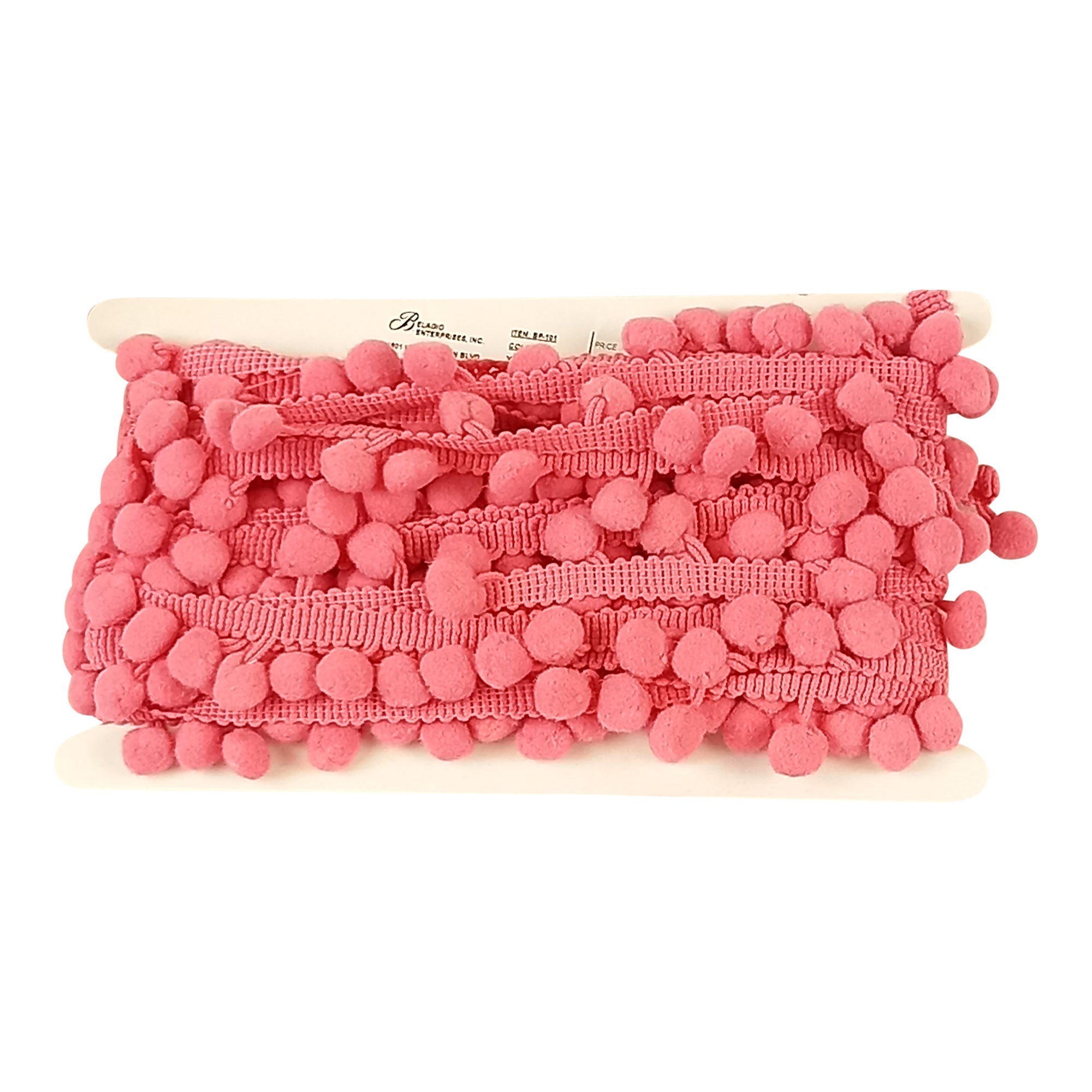 Pom Pom Collection - 5/8" width X 10-Yard Roll - Rose Mauve