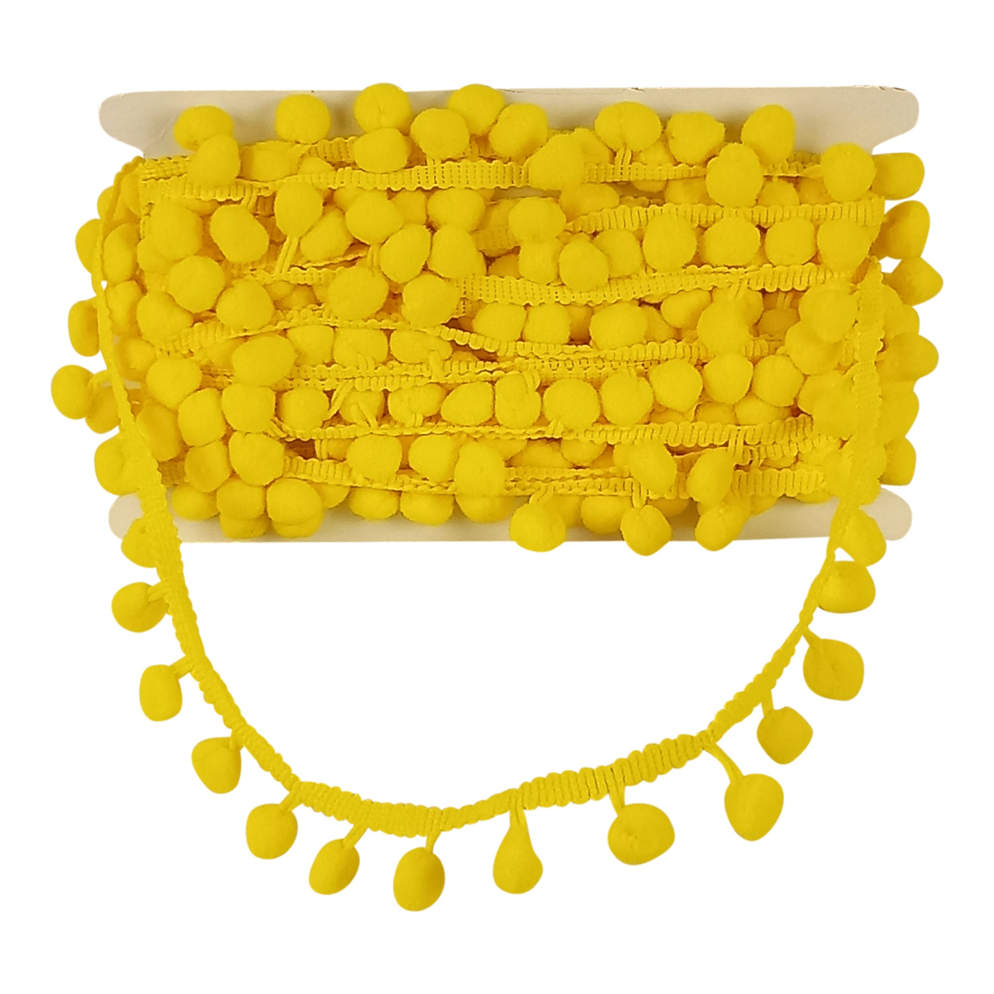 Pom Pom Collection - 5/8" width X 10-Yard Roll - Yellow