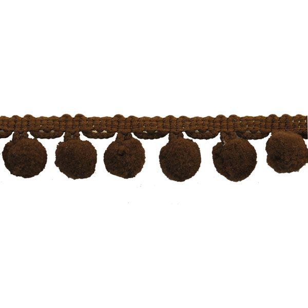 Pom Pom Collection - 5/8" width X 10 Yards in Brown