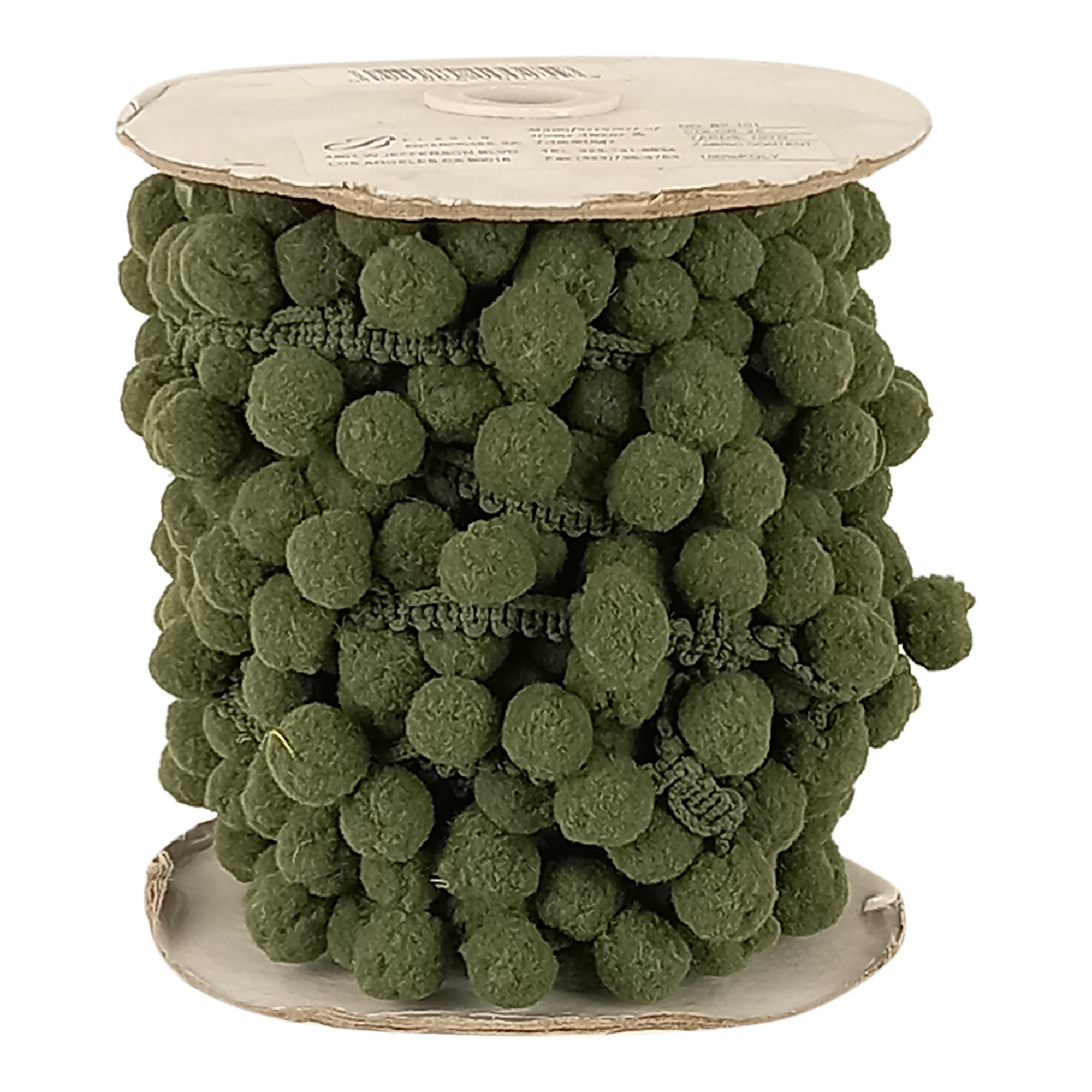 Pom Pom Collection - 5/8" width X 10 Yards in Hunter Green