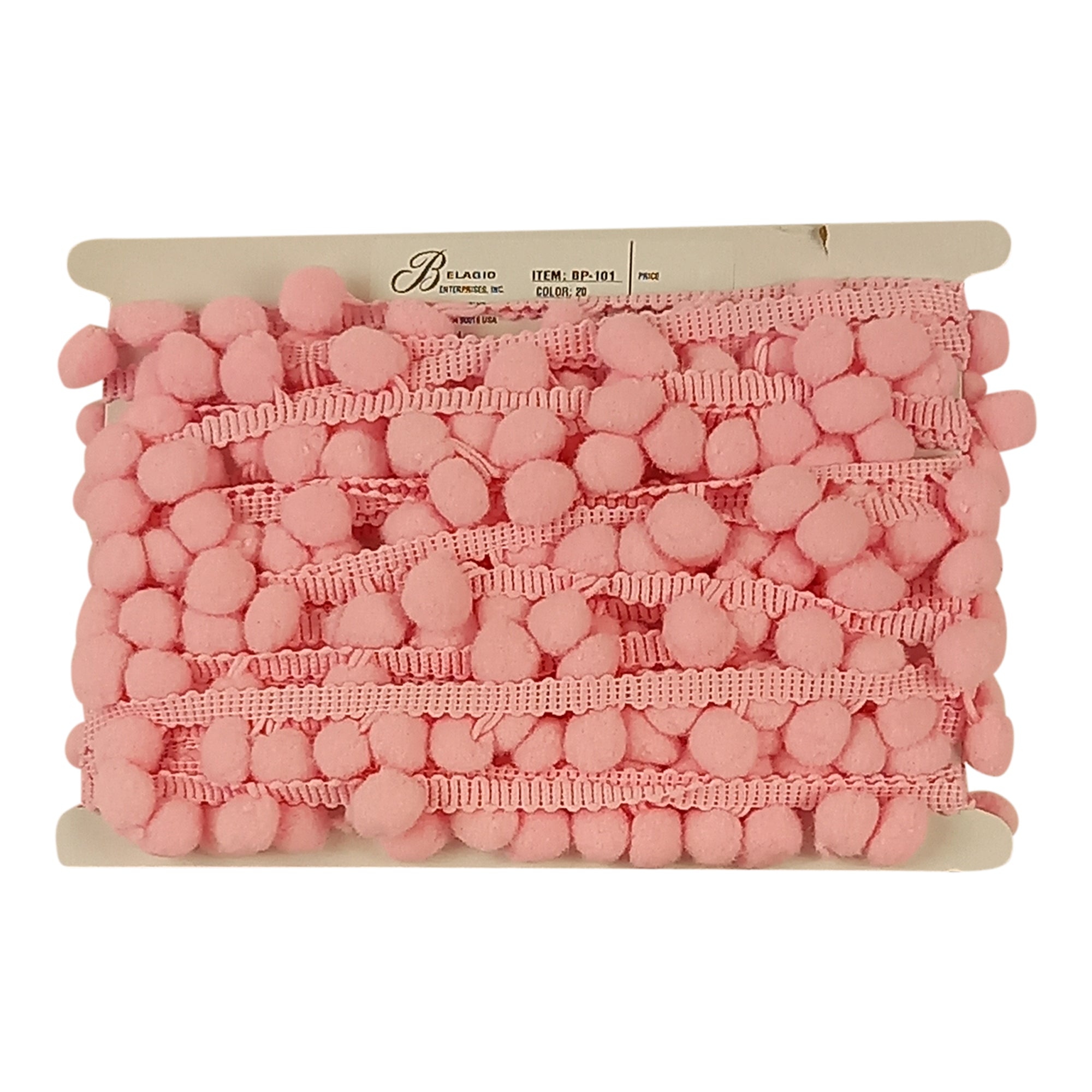 Pom Pom Collection - 5/8" width X 10 Yards in Pink