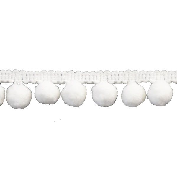 Pom Pom Collection - 5/8" width X 10 Yards in White
