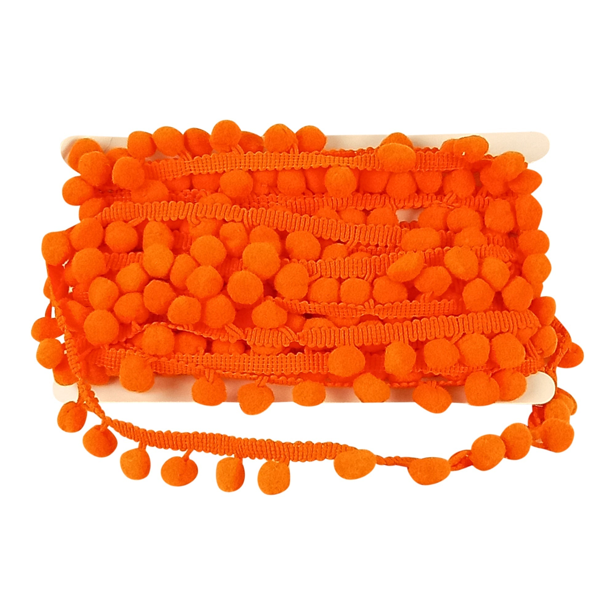 Pom Pom Collection - 5/8" width x 10-Yard Roll Orange